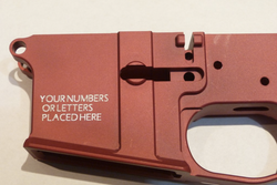 80% lower serialization text engraving on AR-15 and AR-10 especially for California